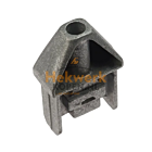 Aluminium Veiligheids Eindverbinder voor 50 mm Kokerprofielen