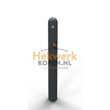 Sierpaal – Stalen buis Ø 102 mm met halfronde kop