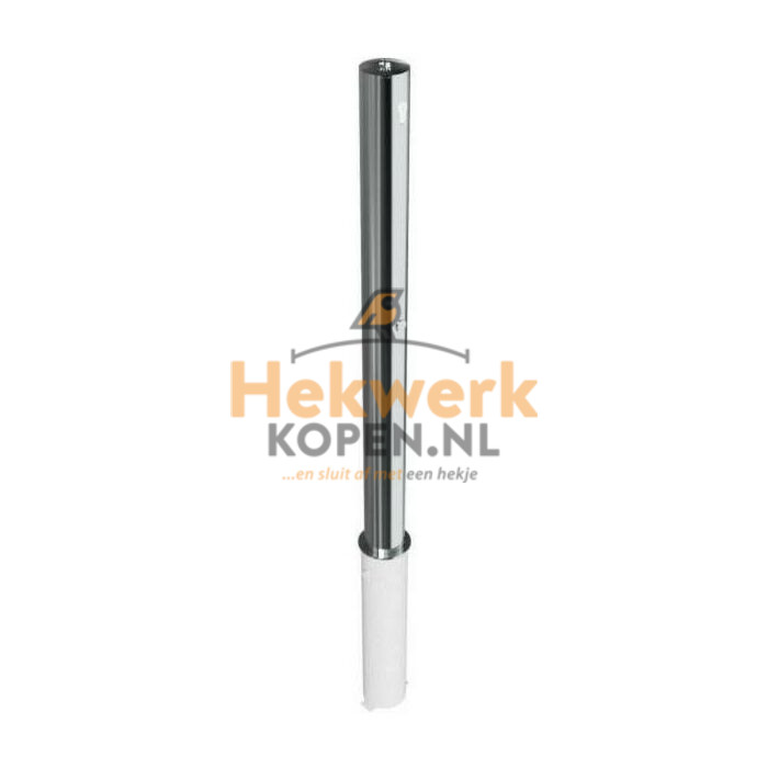 RVS afzet rond 76 mm - uitneembaar met euro cilinder main product photo