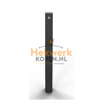 Sierpaal – Vierkante stalen buis 80 x 80 mm met vlakke kop