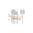 Hangrol 2 wielen 30mm