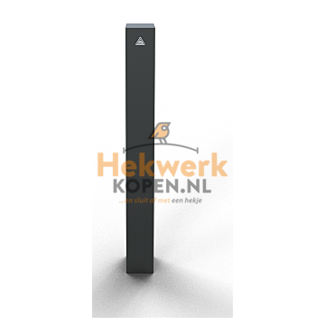 Sierpaal – Vierkante stalen buis 100 x 100 mm met vlakke bovenkant