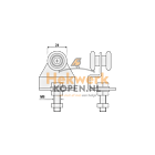 Hangrol 2 nylon wielen met steun