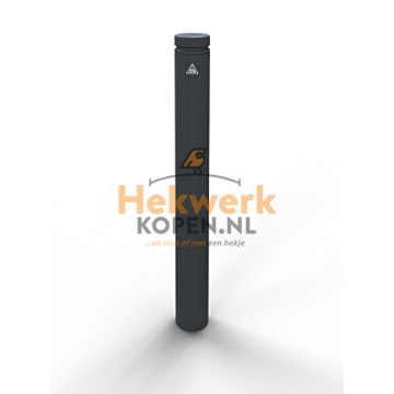 Sierpaal – Stalen buis Ø 102 mm met aluminium kop en sierring