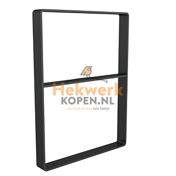 Leunbeugel van platstaal 70 x 70 mm met inwendige afschuining