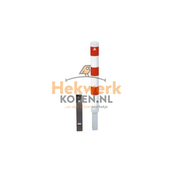 Afzetpaal rond 102 mm - uitneembaar met driehoekslot main product photo