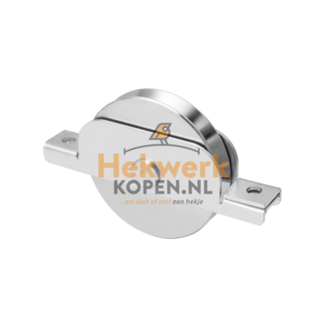 Groefwiel enkel gelagerd met steun, V-groef rond 120mm steunhoogte 52mm