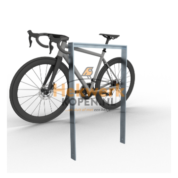 Leunbeugel van platstaal met ligger