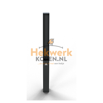 Sierpaal – Vierkante stalen buis 70 x 70 mm met vlakke stalen bovenkant