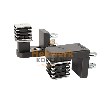 Locinox Compact, 2-dimensionaal 90° scharnier - NOSEHINGE-I-50