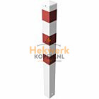 Afzetpaal vierkant 100x100x3mm - voor in beton