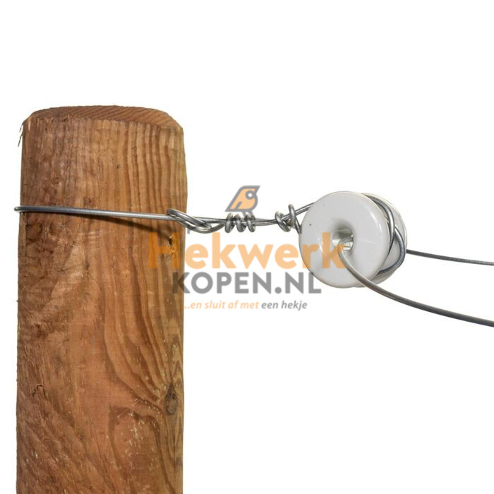 Porseleinen hoekisolator rond main product photo