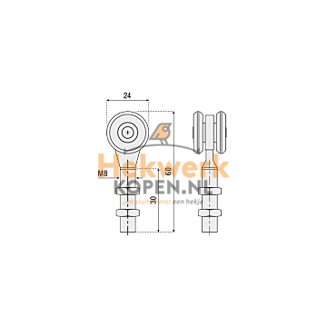 Hangrol 2 nylon wielen